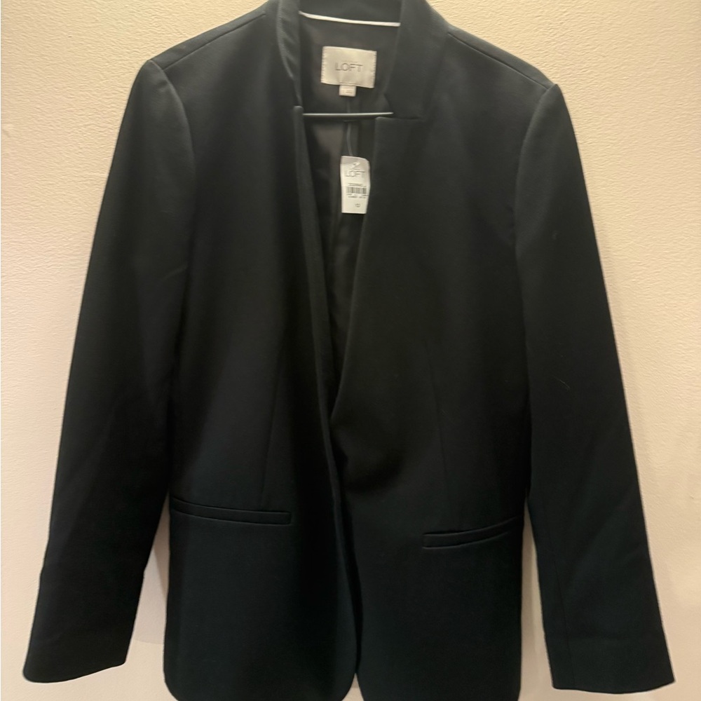 LOFT Black Blazer nwt size 12